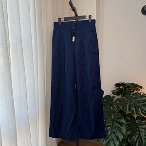 NWT Banana Republic Factory Linen Blend Wide Leg Trousers - Size 6